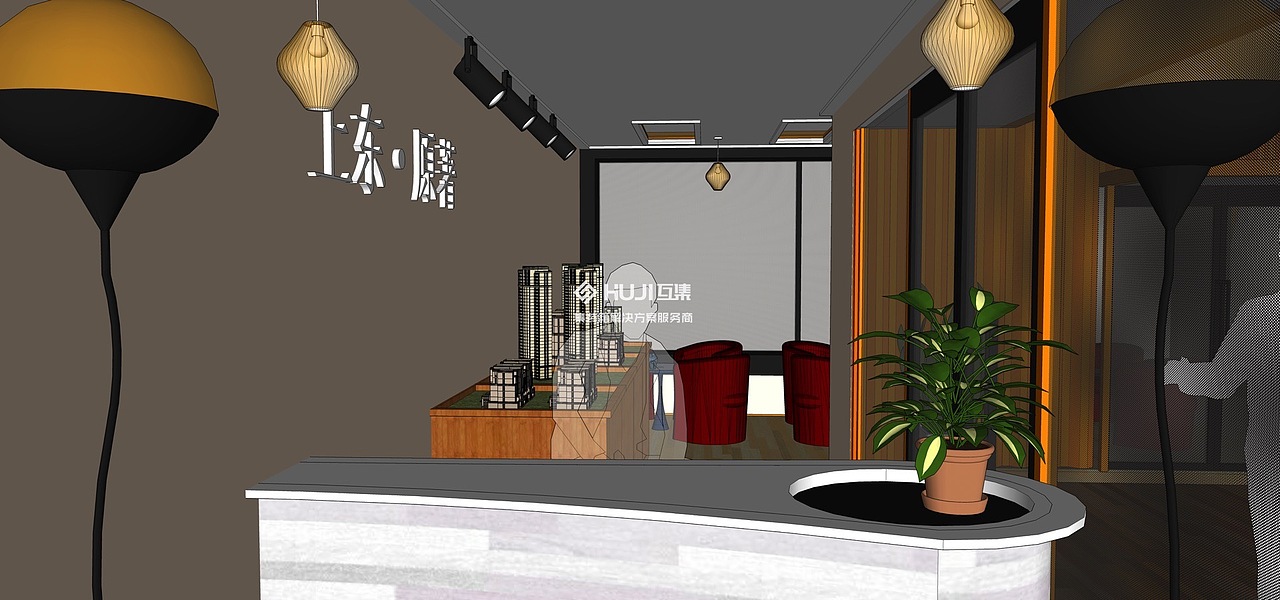 【HUJI互集】河南商丘佳嘉上东一品集装箱售楼部·展厅