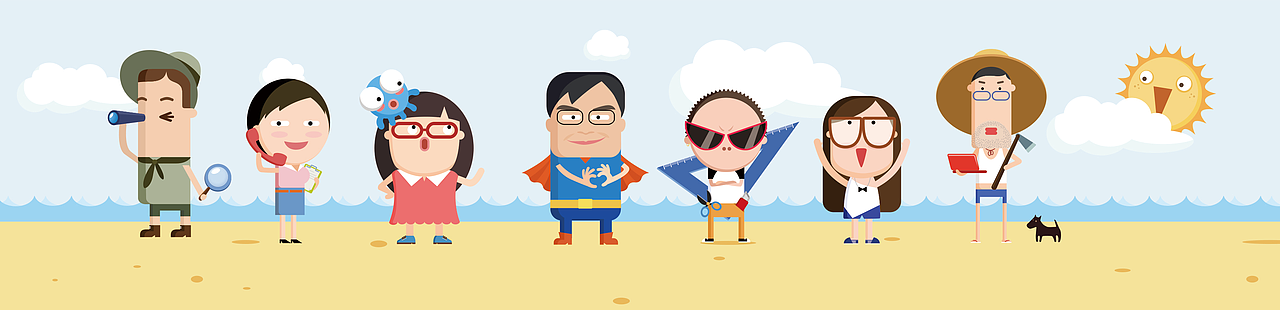 企业中你是那个角色？？萌萌哒~（图ZMjM2OTM0MjQ=） - 商业插画 - 站酷设计师猪头小队长2号原创素材 - 站酷ZCOOL