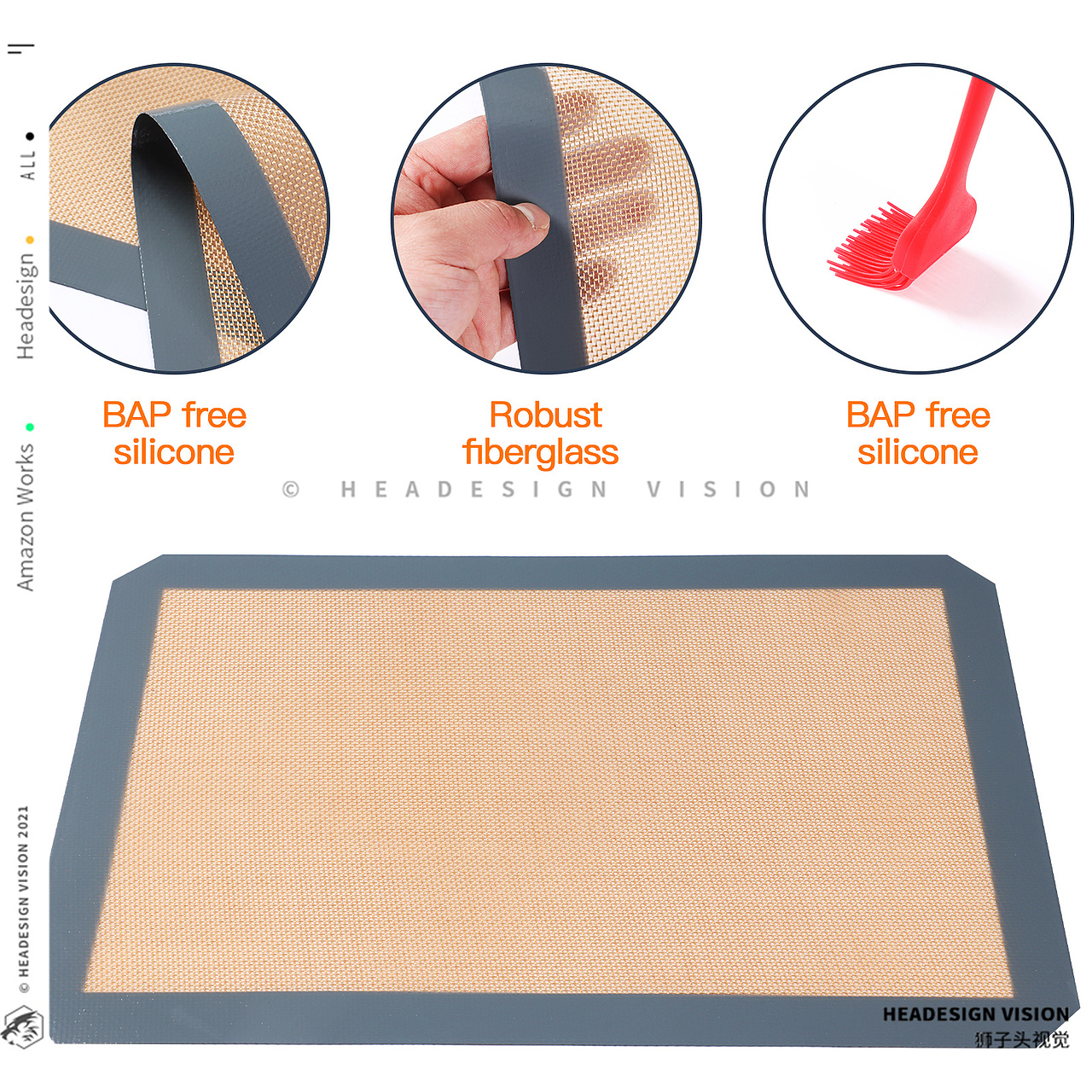 烧烤垫产品拍摄_主图设计_A+页面设计-狮子头视觉