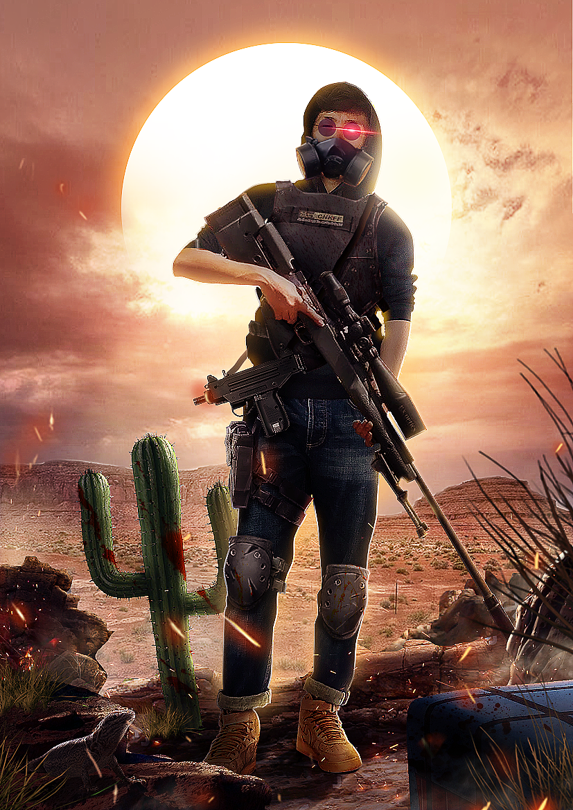 绝地求生-吃鸡海报练习