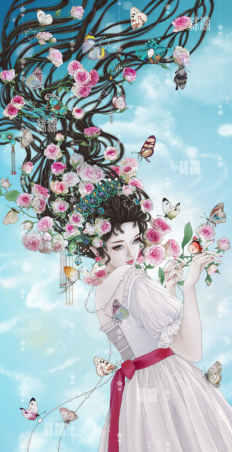 花仙子系列蔷薇花下