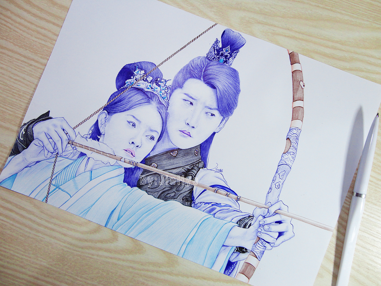 手绘《双世宠妃2》梁洁邢昭林