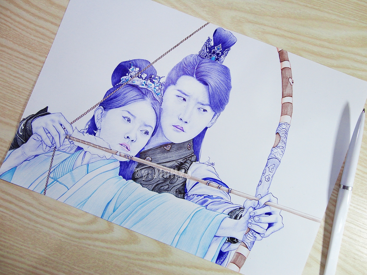 手绘《双世宠妃2》梁洁邢昭林