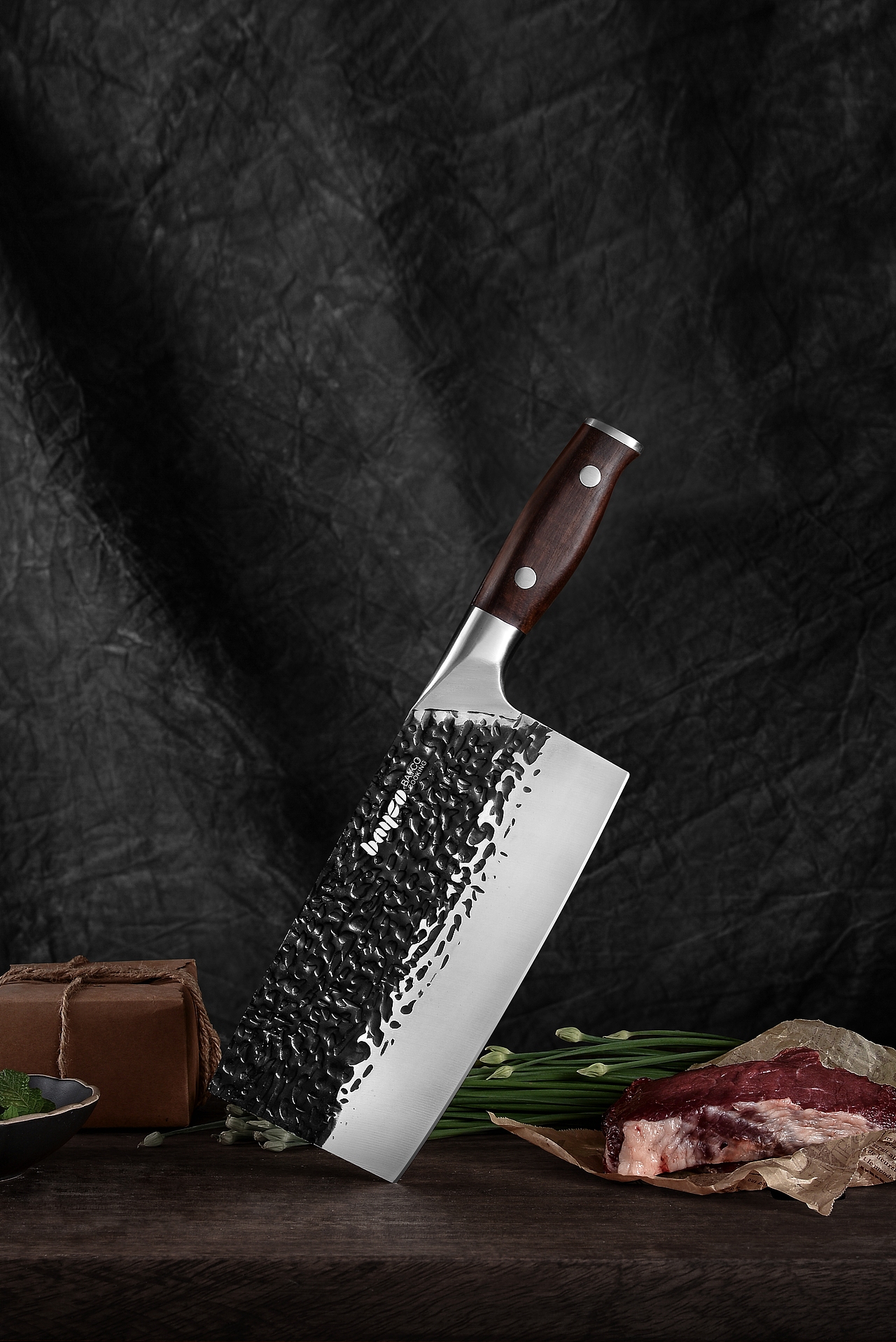 两把锻打刀的拍摄