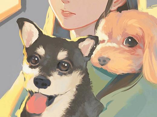 狗子與狗子 #速寫人間煙火#（個人主頁-ZNjEzODIwOTY=） - 創(chuàng)作習(xí)作 - 站酷設(shè)計師招財土狗兒原創(chuàng)素材 - 站酷ZCOOL