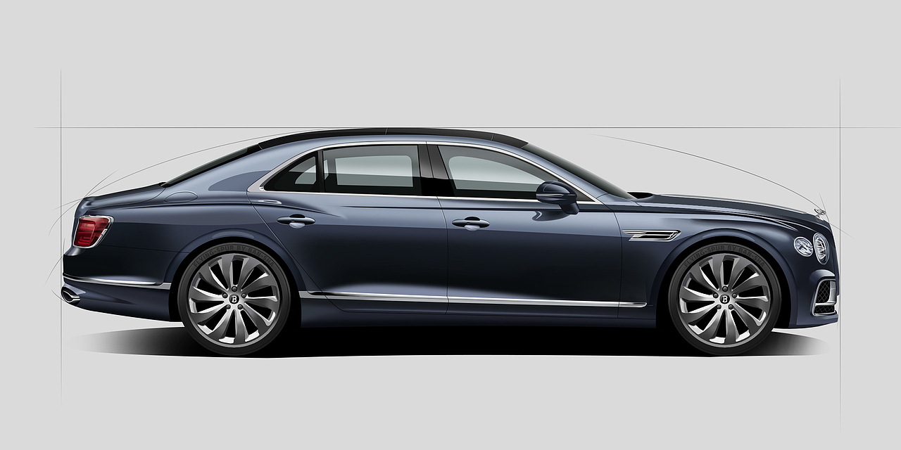 【板绘】汽车作品 宾利飞驰+保时捷911 997.1