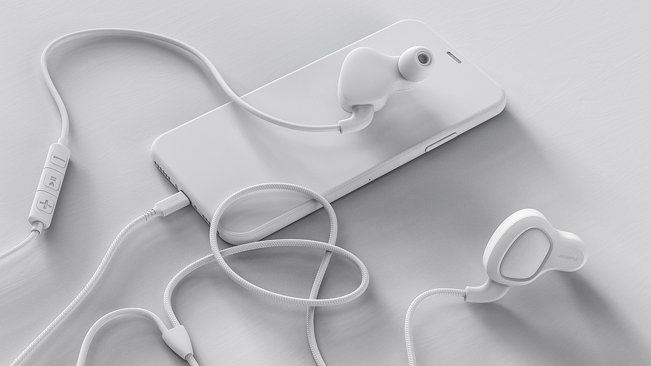 一组耳机建模渲染（图ZMTYwNTEzMTc2） - 电子产品 - 站酷设计师Fusker丶原创素材 - 站酷ZCOOL