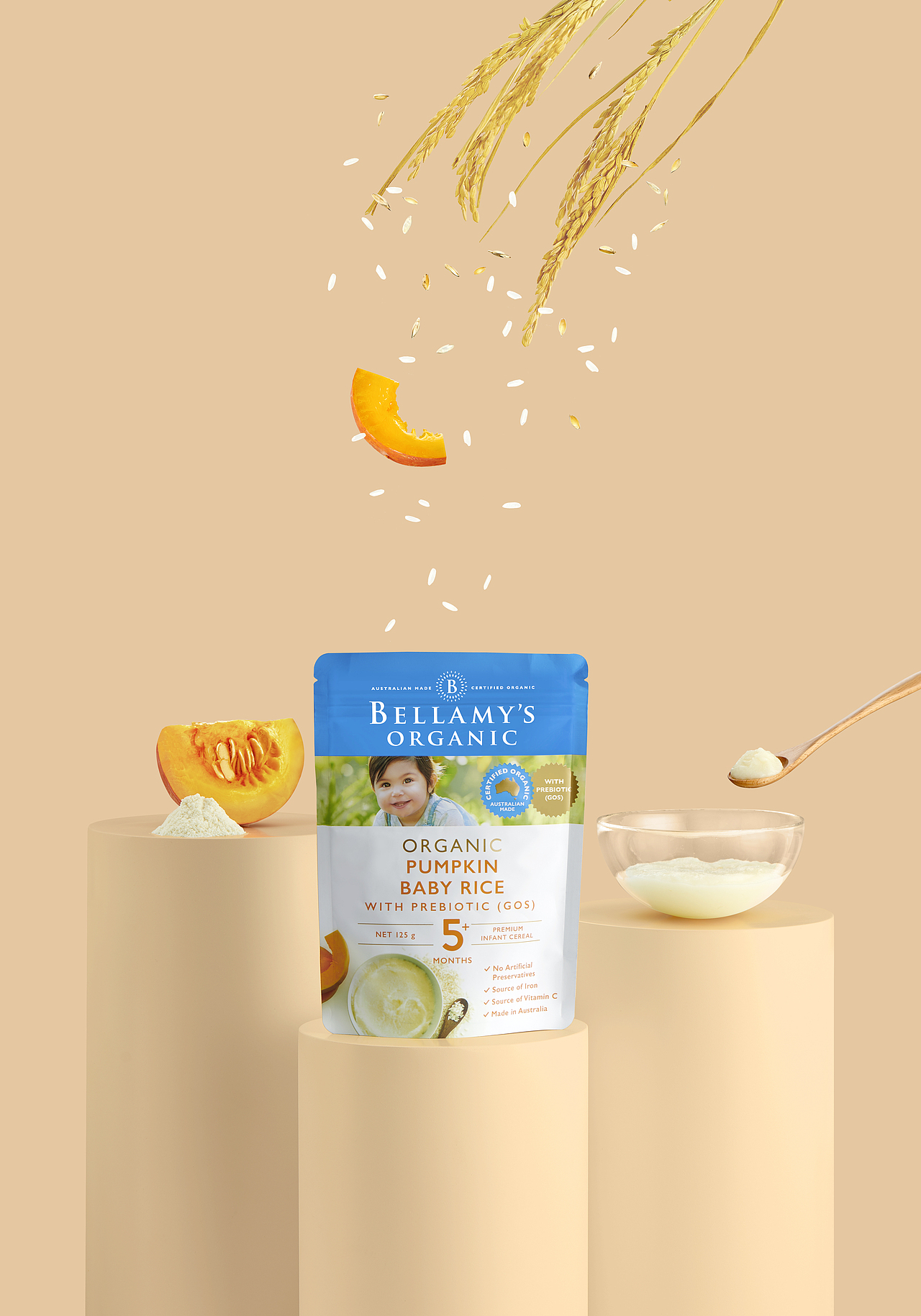 婴儿果泥米粉摄影修图