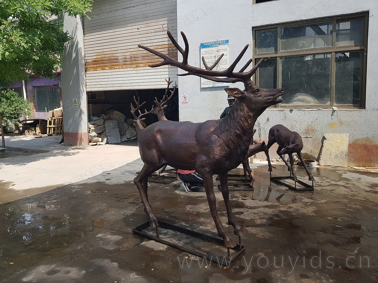 纯铜铸造欧式铜麋鹿雕塑成品（图ZMTk3MDQzNjI0） - 图案 - 站酷设计师小雨freestyle原创素材 - 站酷ZCOOL