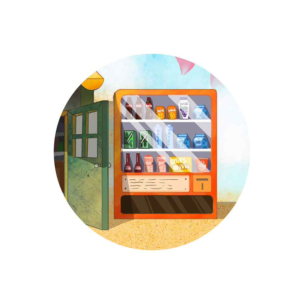 杂货铺插画(内附简单过程)