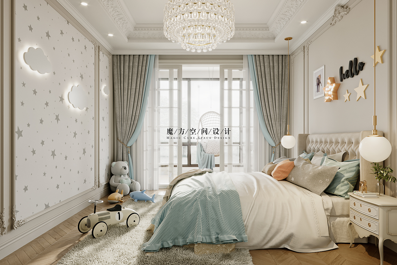 【魔方】法式轻奢•安徽别墅项目（图ZMjA1MjIwOTA4） - 家装设计 - 站酷设计师魔方空间设计原创素材 - 站酷ZCOOL