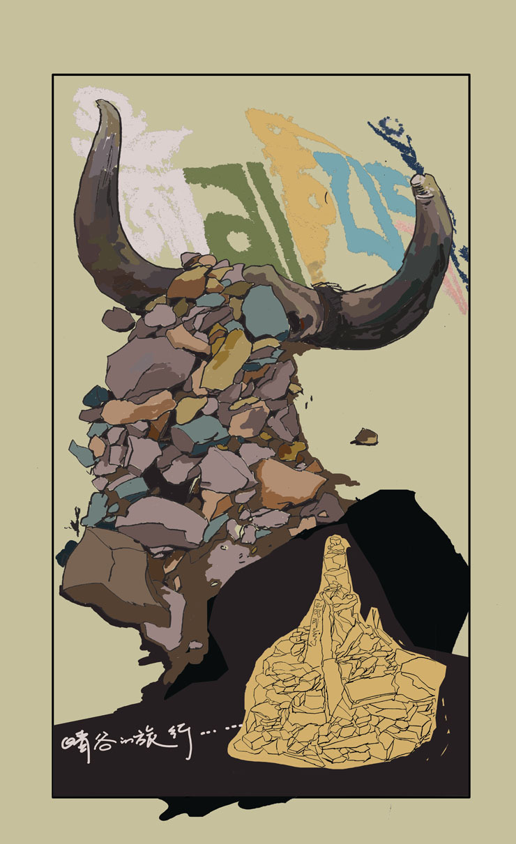 西藏是一种病——玛尼堆|插画|商业插画|limingming2004 - 原创作品