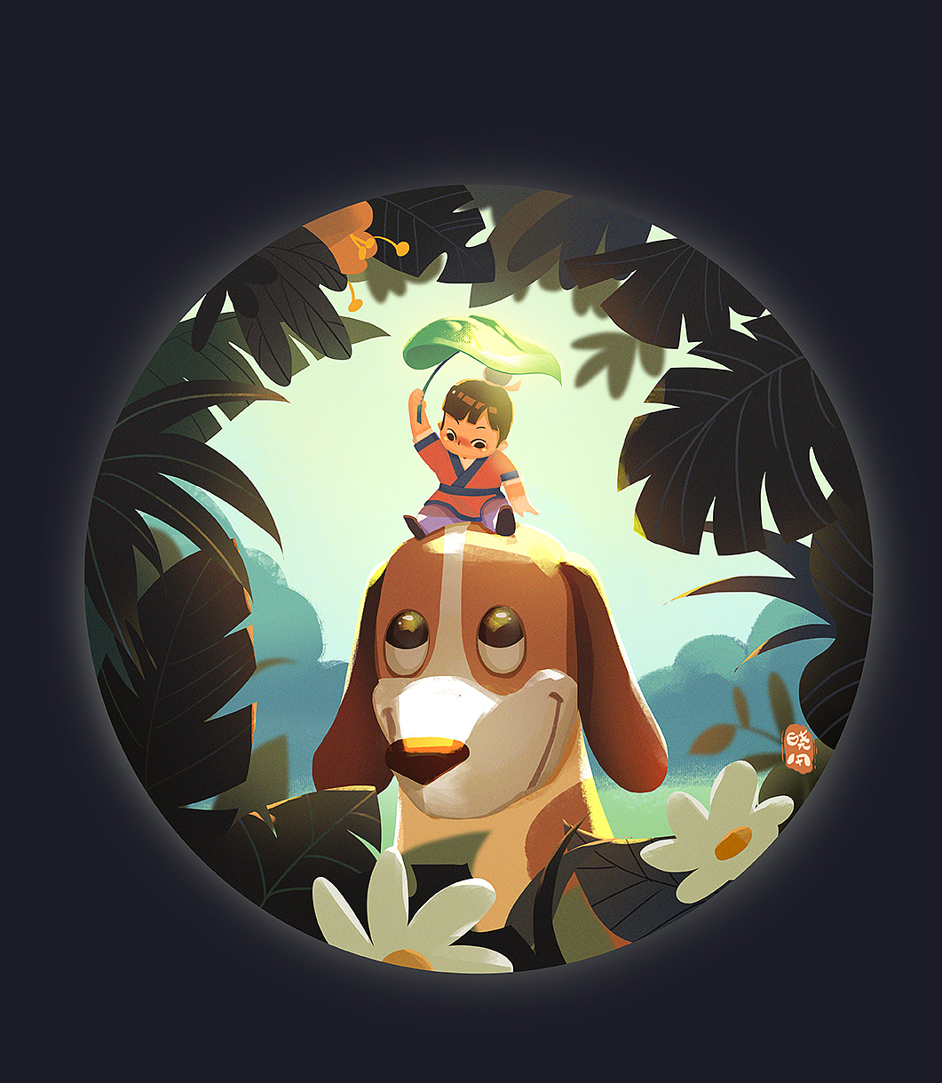 王次狼的秘密基地—光影练习（图ZMjYxNjc3NTUy） - 儿童插画 - 站酷设计师晓风卟卟原创素材 - 站酷ZCOOL