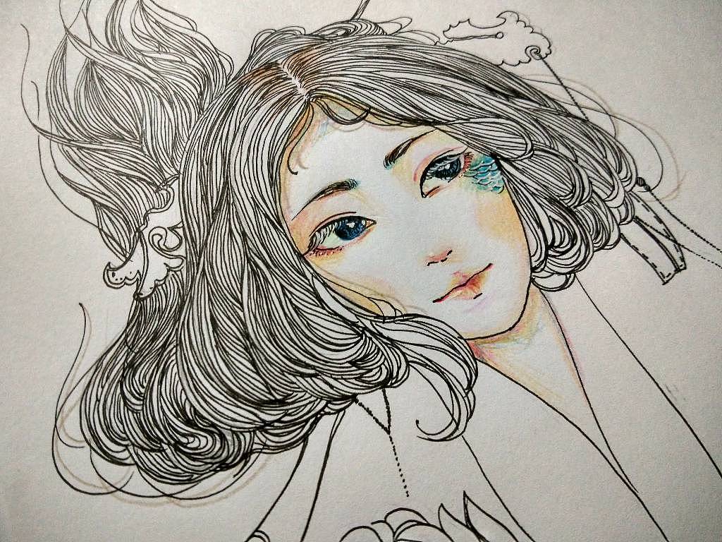 【原创】-禅绕画系列-黑白