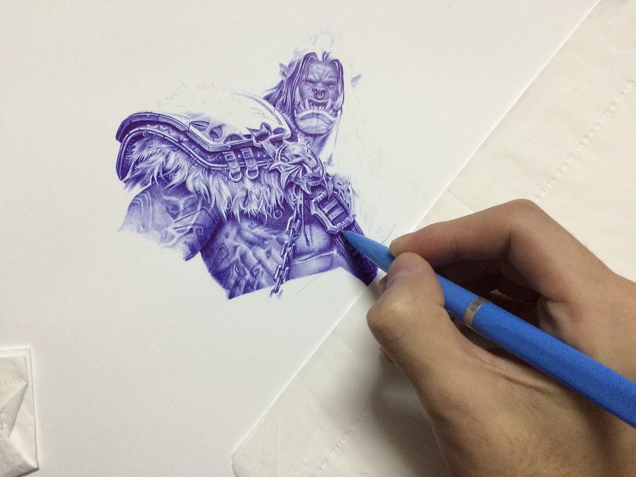 魔兽争霸系列等Y_Lovely圆珠笔手绘