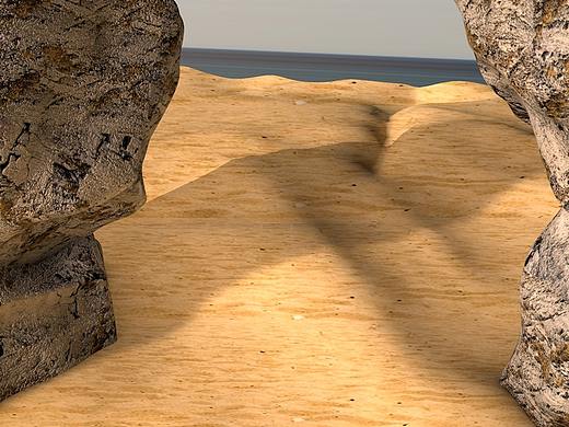 用c4d创作的海边场景