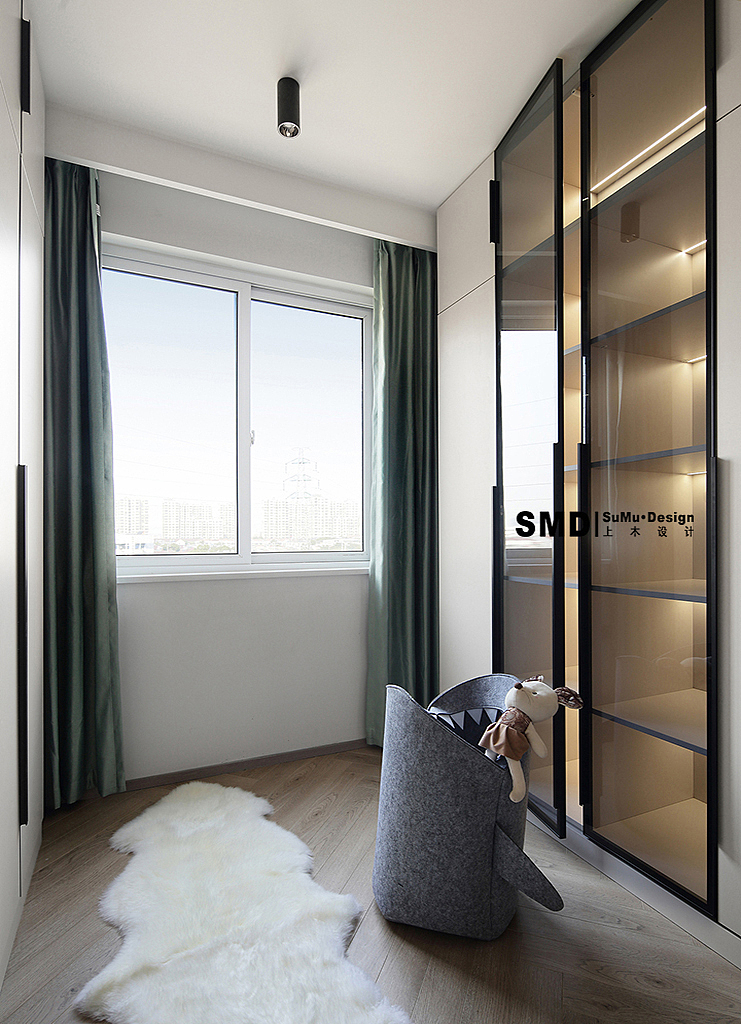 「chūn」奇葩手枪户型，狭长的过道怎样合理利用？（图ZMjQ1MDc3NzQw） - 家装设计 - 站酷设计师南京上木设计原创素材 - 站酷ZCOOL