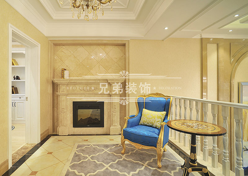 重庆晋愉融府装修案例设计方案,兄弟装饰洋房简欧风格设计效果