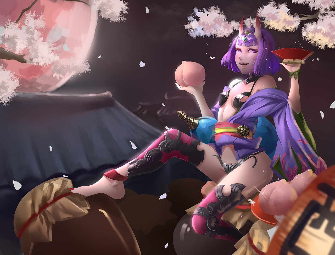 fgo酒吞童子同人插画