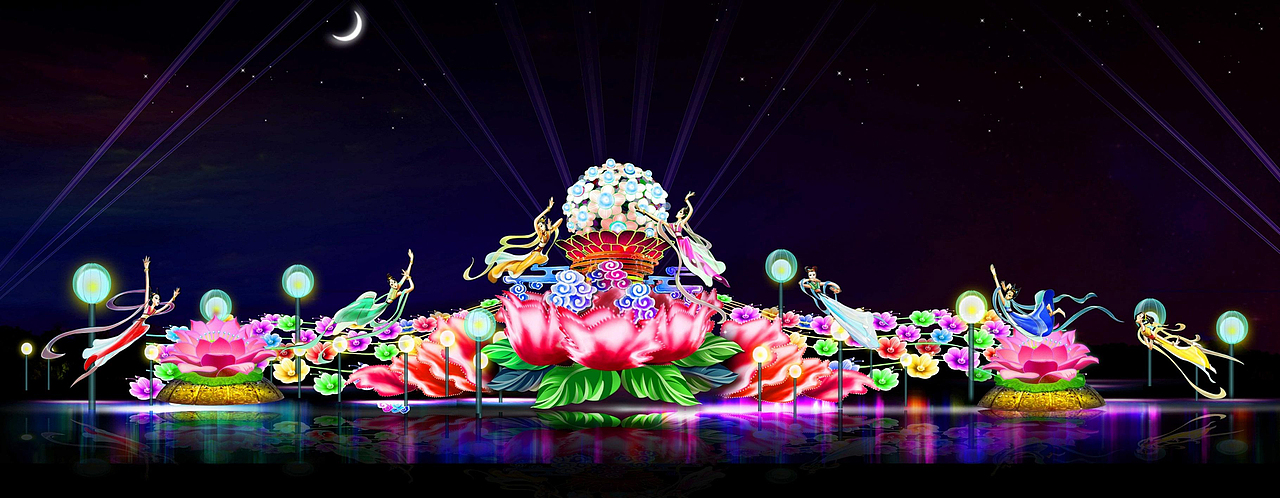 自贡花灯|其他|文案/策划|自贡润辰彩灯_原创作品-站酷zcool