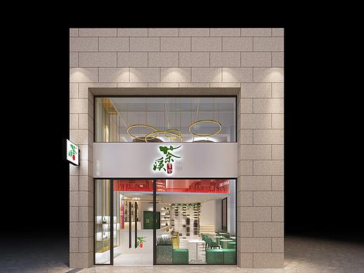 永祺茶饮案例-茶溪半里店面设计