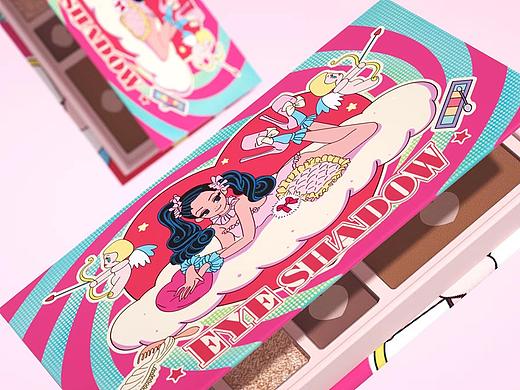 Hellolink｜彩妆品牌包装设计 眼影盘设计 插画设计