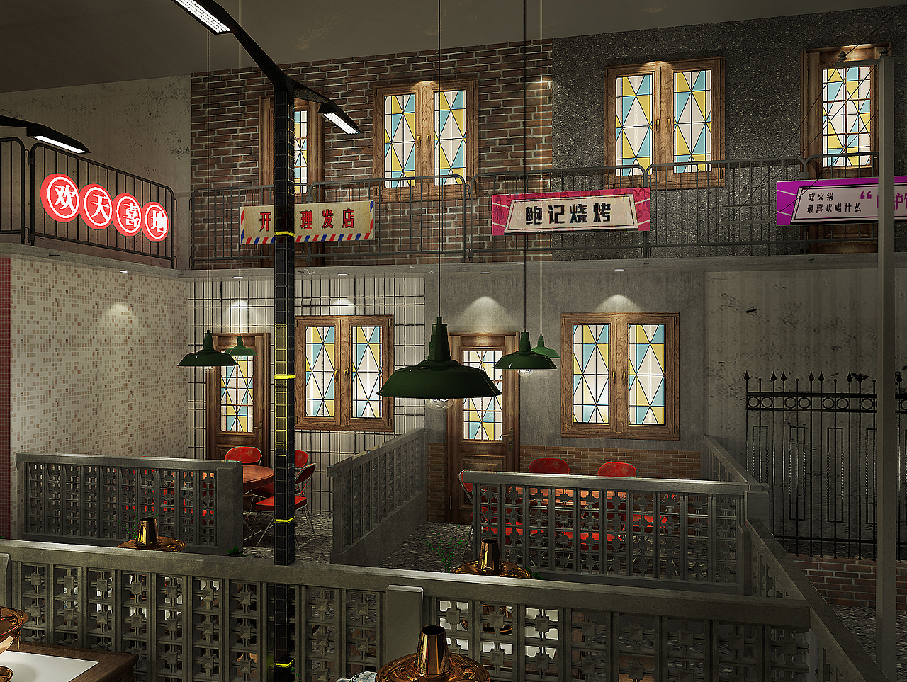 怀旧复古火锅涮肉餐饮店（图ZMTg2NjI1MzA0） - 建筑/空间 - 站酷设计师smybeyond原创素材 - 站酷ZCOOL