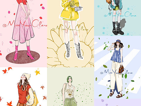 街拍速写合集2 —— 彩色篇