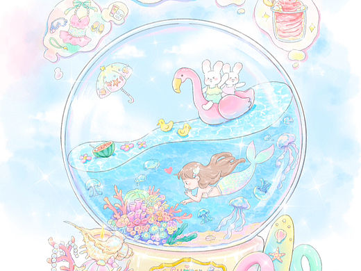 治愈系插画｜夏天的感觉