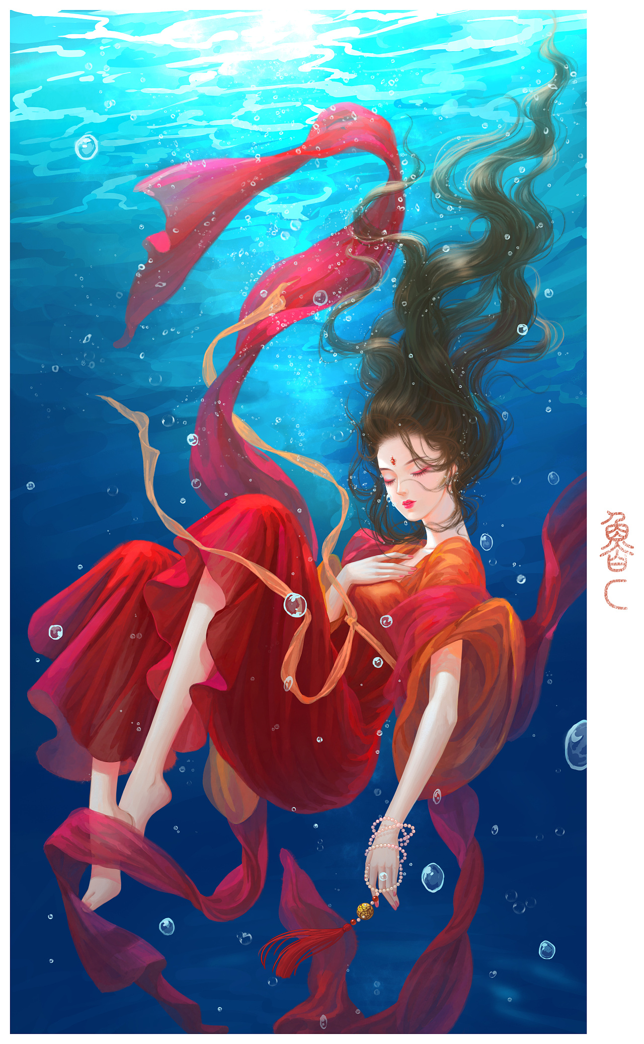 水下|插画|创作习作|鲁c鲁c - 原创作品 - 站酷 (zcool)