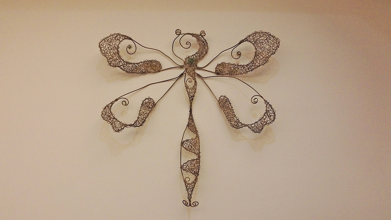 铝线创作-花蝴蝶蜻蜓|手工艺|手办/模玩|hacool - 原创作品 - 站酷