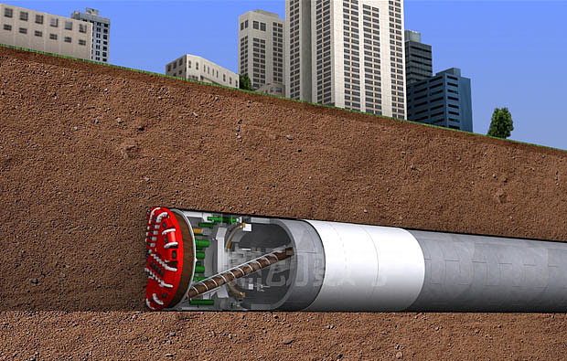 地铁盾构机施工项目演示汇报三维动画