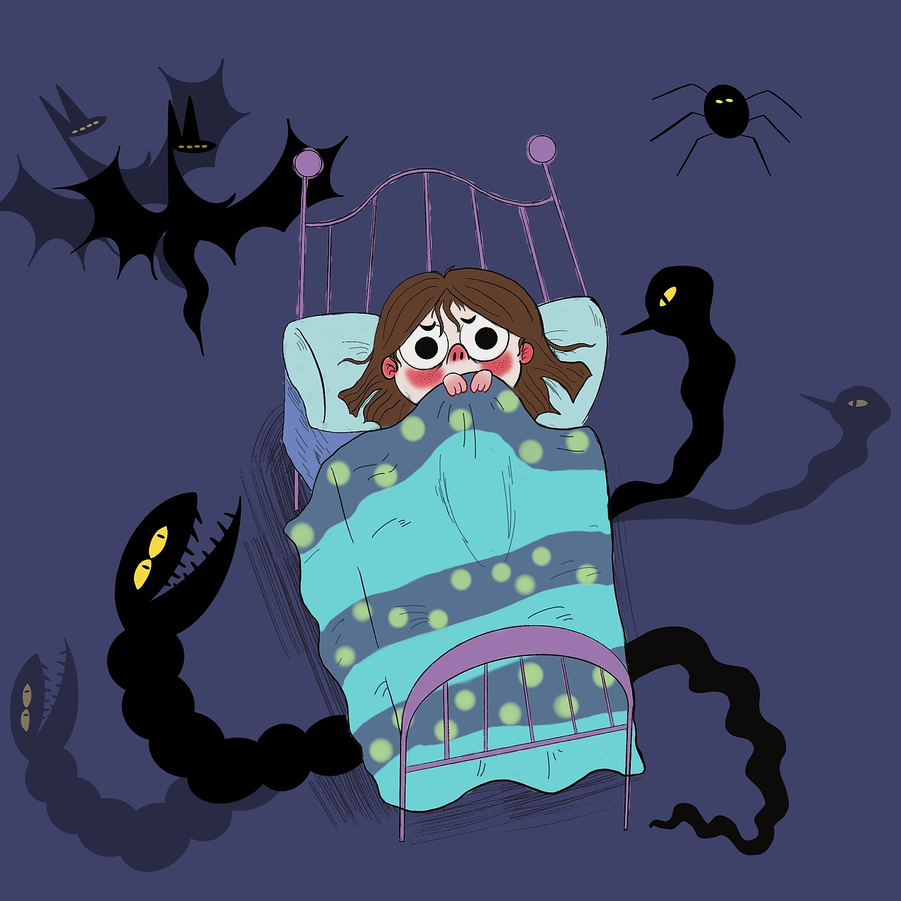 怪物晚安（图ZMjI0MjIwNDAw） - 儿童插画 - 站酷设计师佛系小啵原创素材 - 站酷ZCOOL