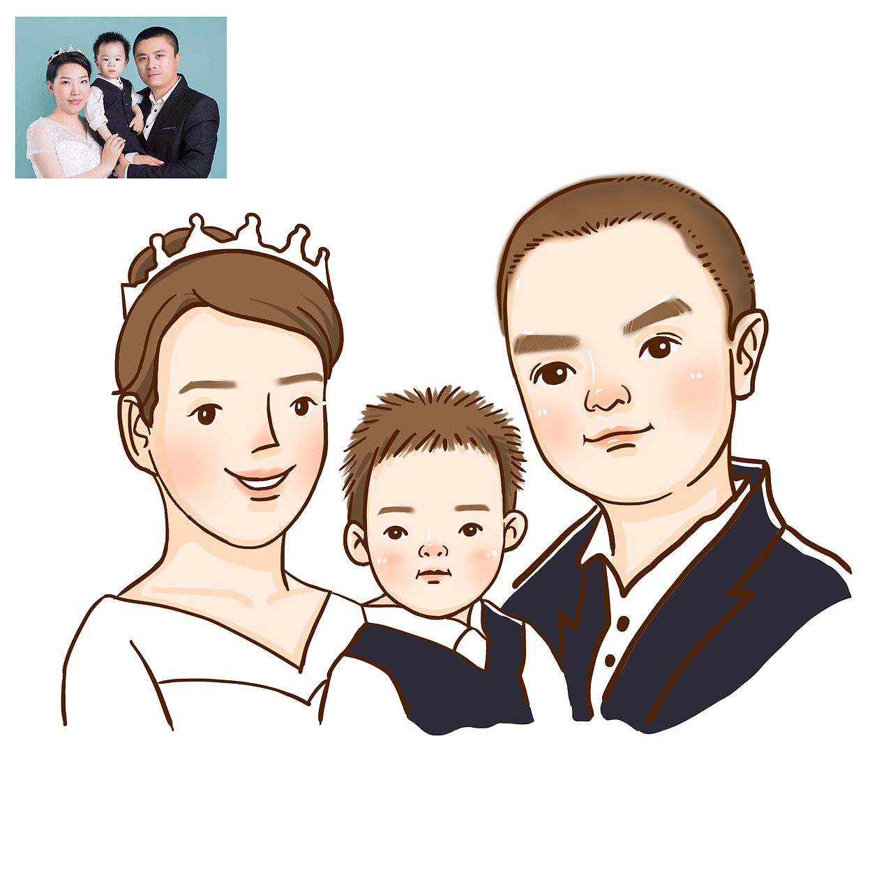 照片转手绘卡通头像来一波