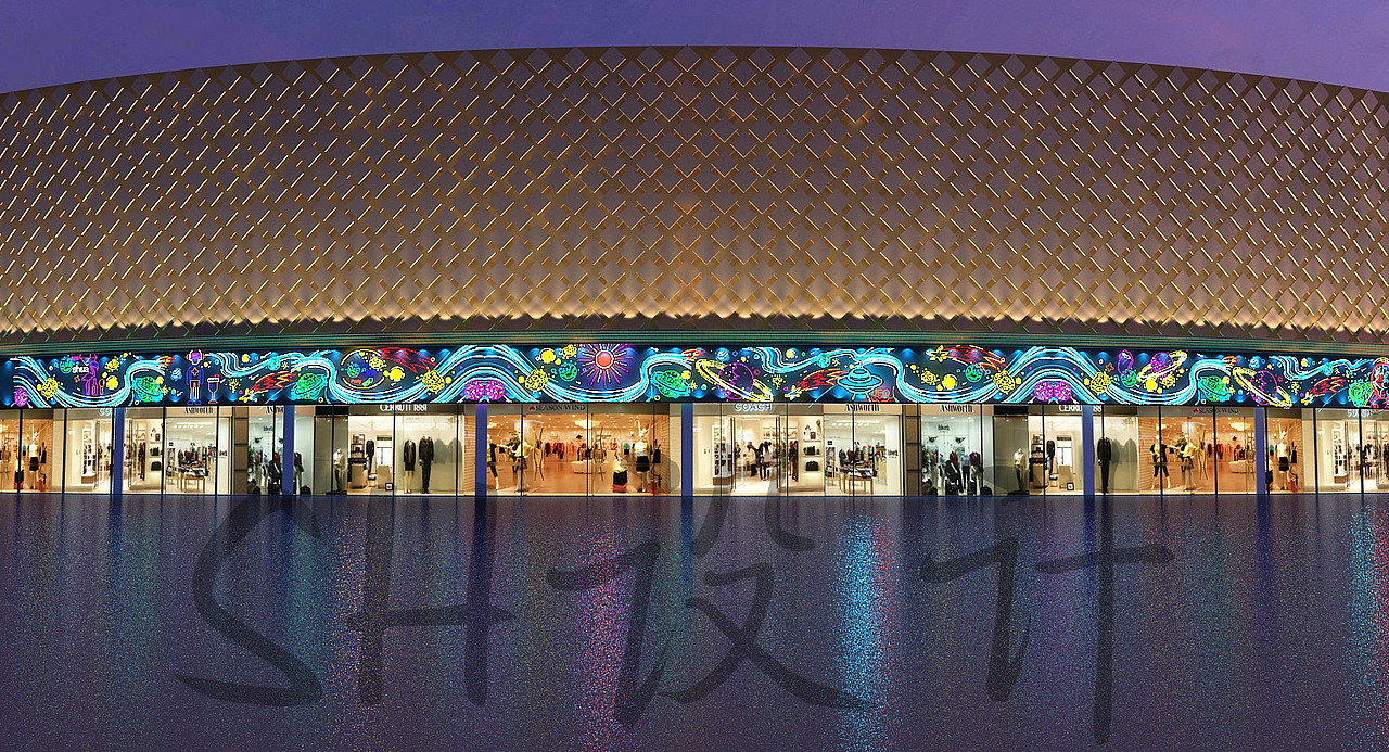 尧都万达商场幕墙亮化设计（图ZMjc0NzY1NzYw） - 展陈设计 - 站酷设计师SH设计原创素材 - 站酷ZCOOL