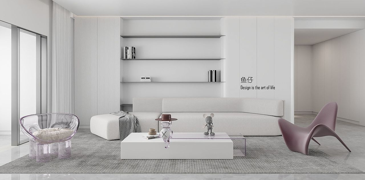 酷家乐作品，淡紫