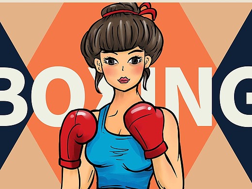 拳击12骨黑boneblack拳击手套11sweetieink高科技女拳击手67名动漫cg