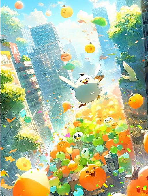 缤纷果乐（个人主页-ZNzA3NDA4OTY=） - 艺术插画 - 站酷设计师丶芥末饭团原创素材 - 站酷ZCOOL