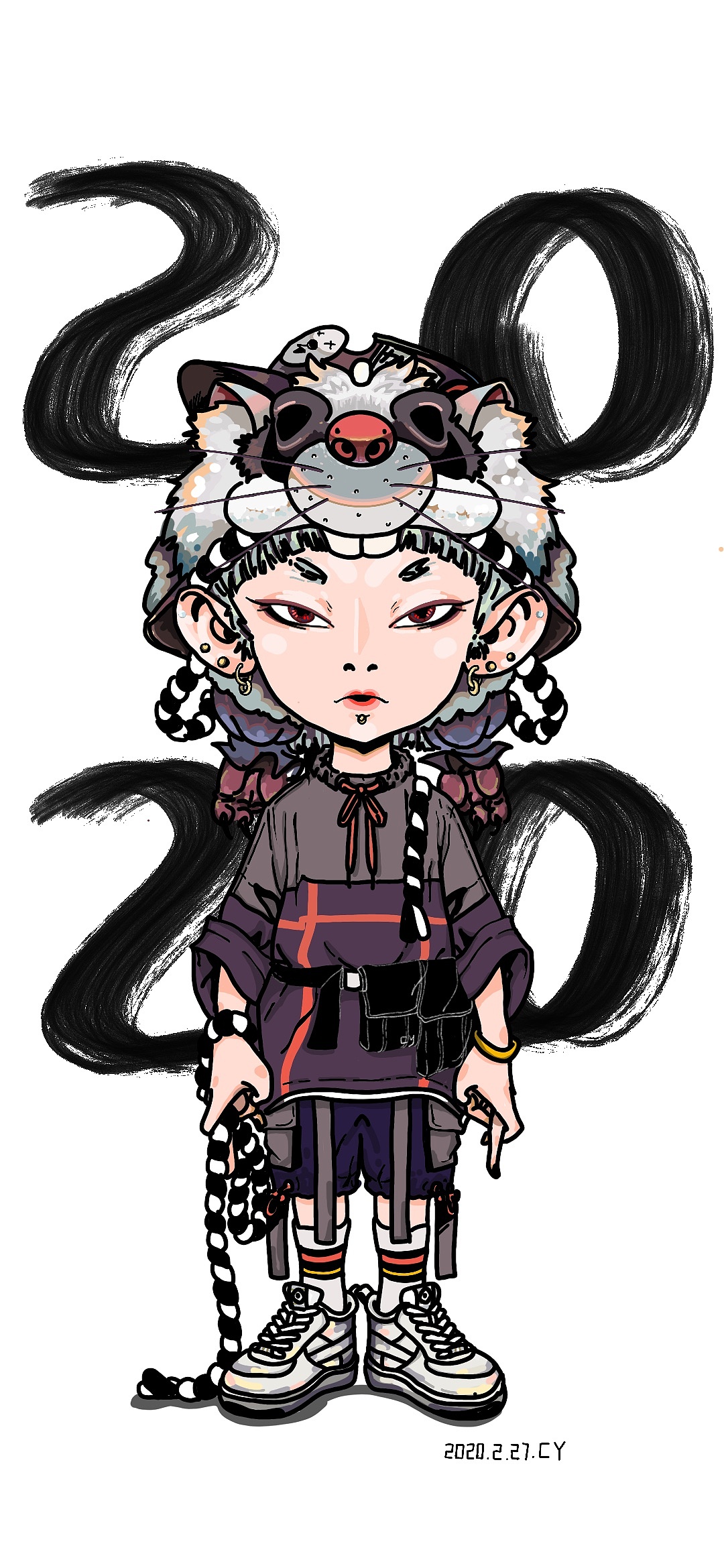 2.27|插画|创作习作|霉神oni - 临摹作品 - 站酷 (zcool)