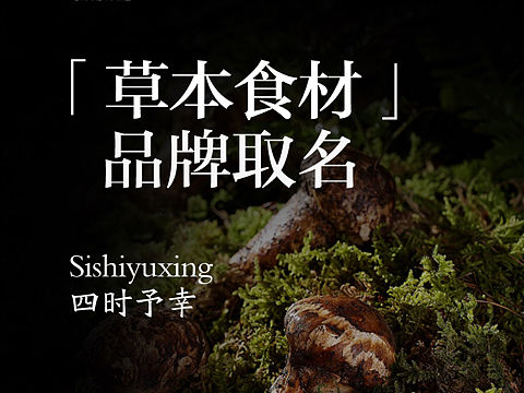 食品品牌起名取名|草本的食材，简单的幸福。