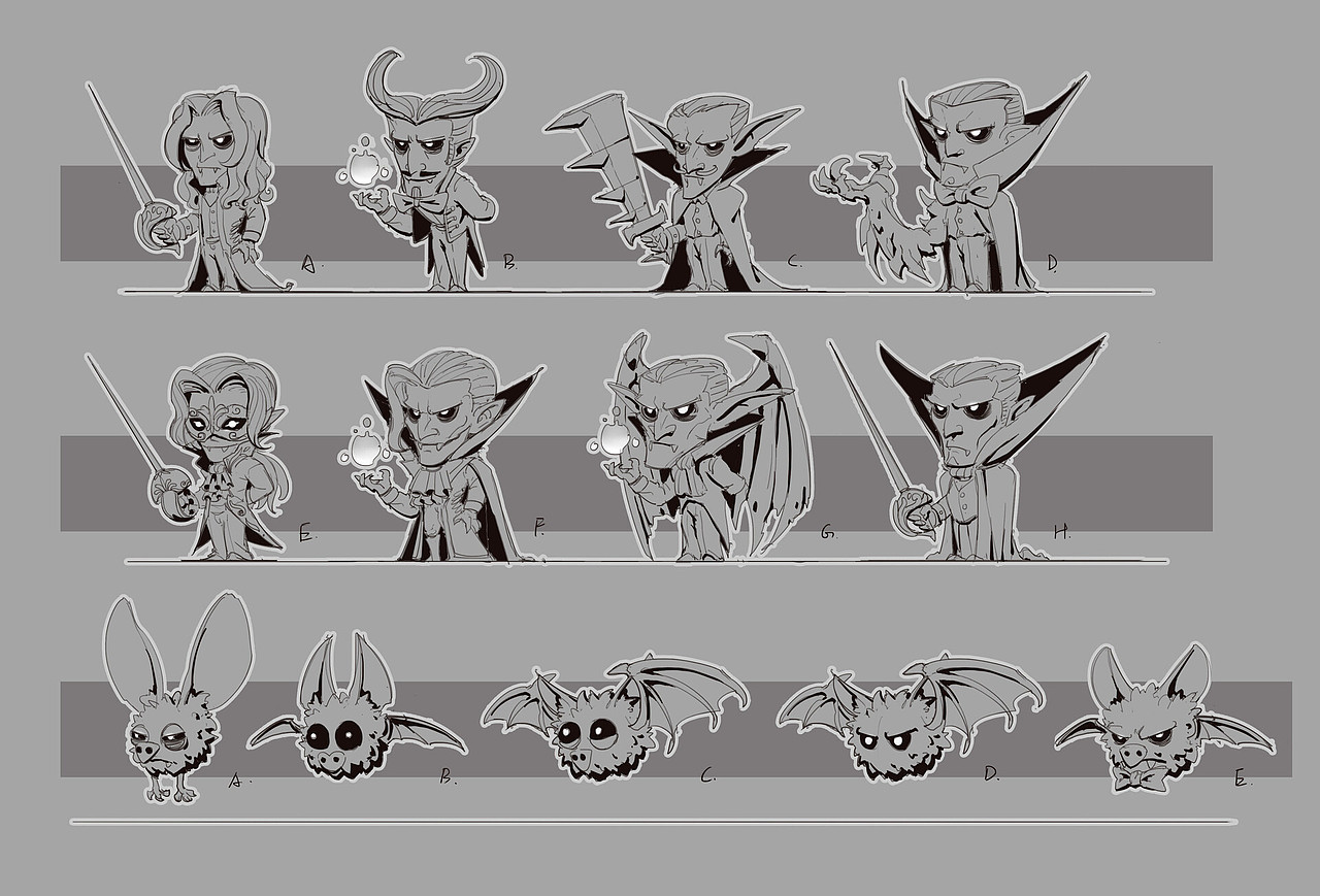 2年前的游戏《永恒战场》，亡灵族英雄和兵种的设计。