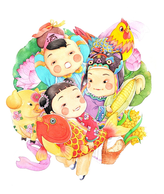 年 货（图ZNjkzNTI1Mjg=） - 创作习作 - 站酷设计师爱做梦的猫原创素材 - 站酷ZCOOL