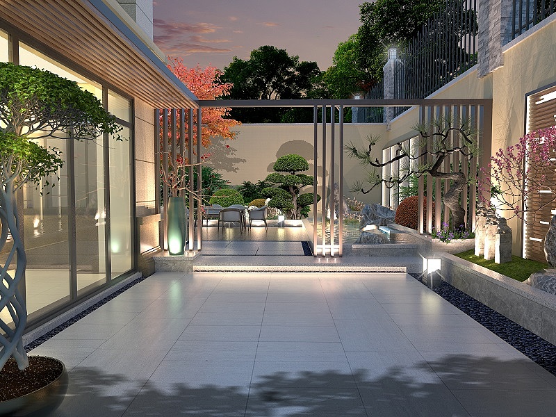 庭院小景（图ZMjkxNTMwMTk2） - 景观设计 - 站酷设计师哎流沙原创素材 - 站酷ZCOOL