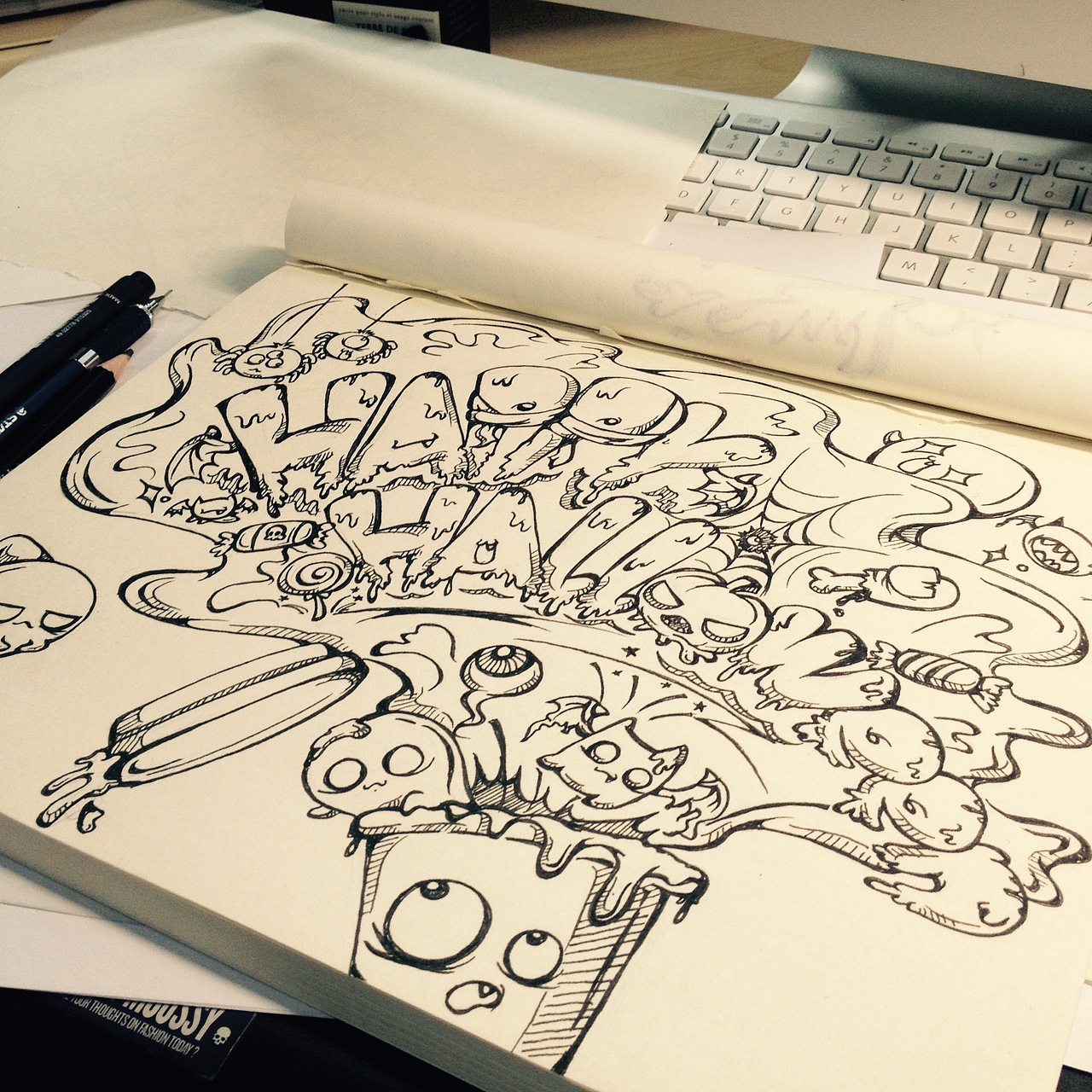 懒懒的万圣节（图ZMzU5MzI0MDQ=） - 新锐潮流插画 - 站酷设计师海洋薇生物原创素材 - 站酷ZCOOL