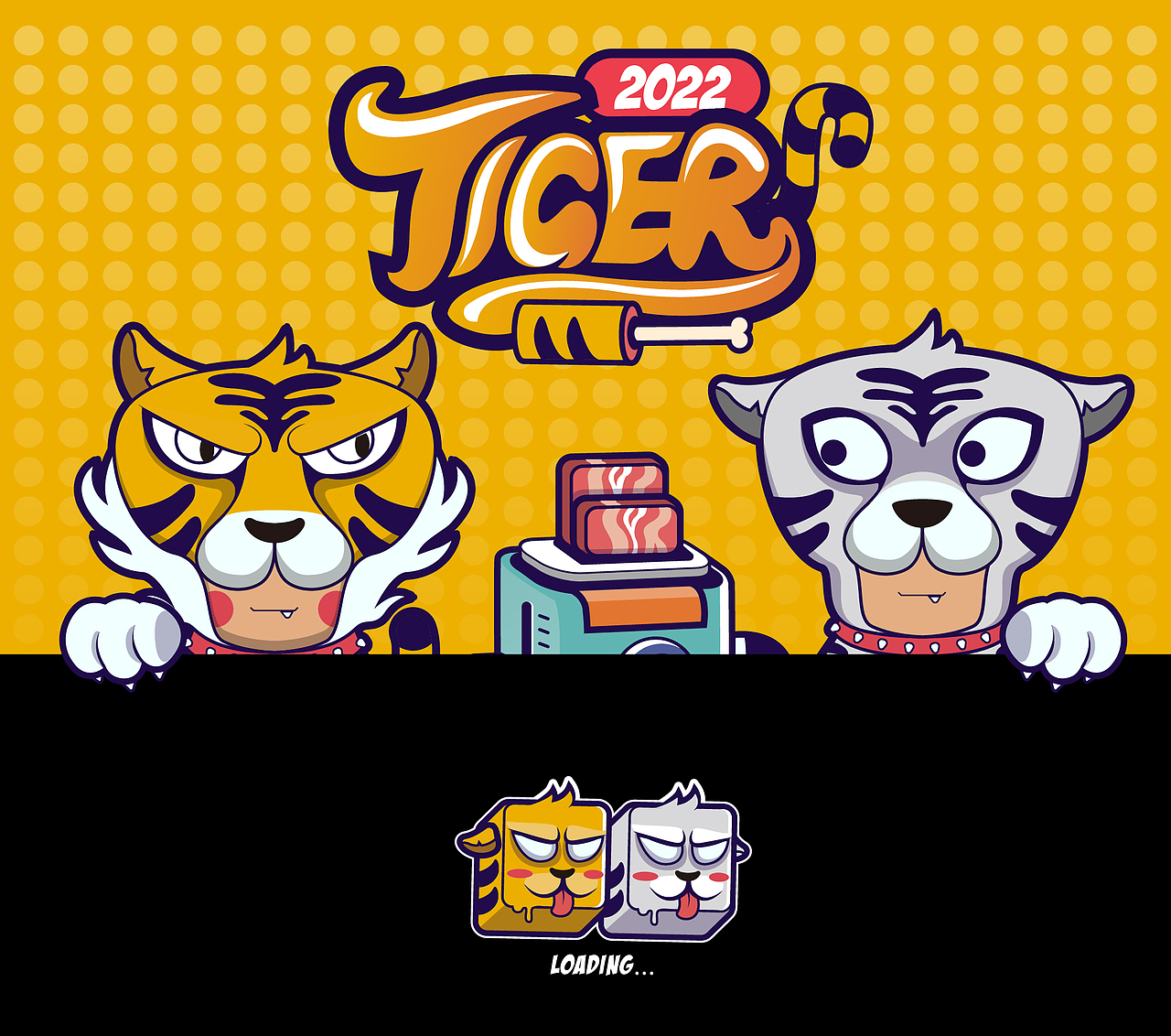 两只老虎（图ZMjcxNjQzNzAw） - IP形象 - 站酷设计师小詹啊原创素材 - 站酷ZCOOL