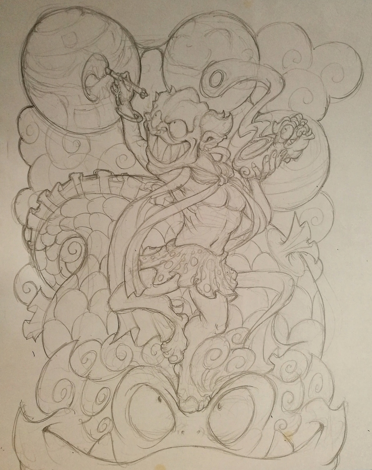 涂鸦年画:魁星点斗