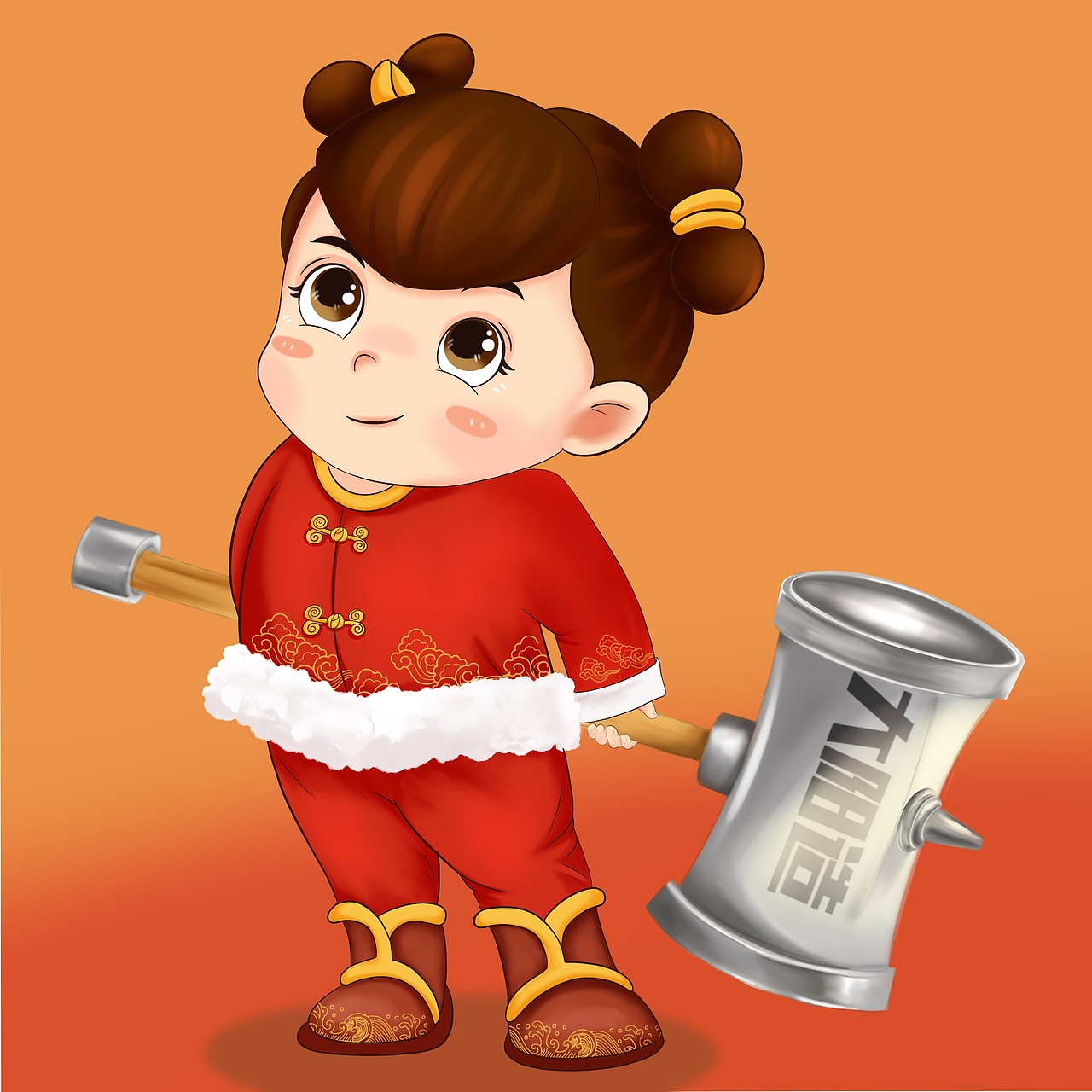 国风Q版人物设计古风卡通人物手办国风文创