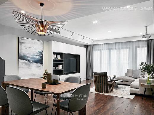 尺子室内设计：惊鸿| 175㎡复式公寓，有汪星人的家