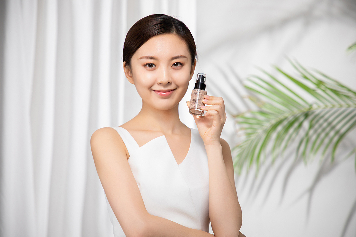 粉底液 模特拍摄