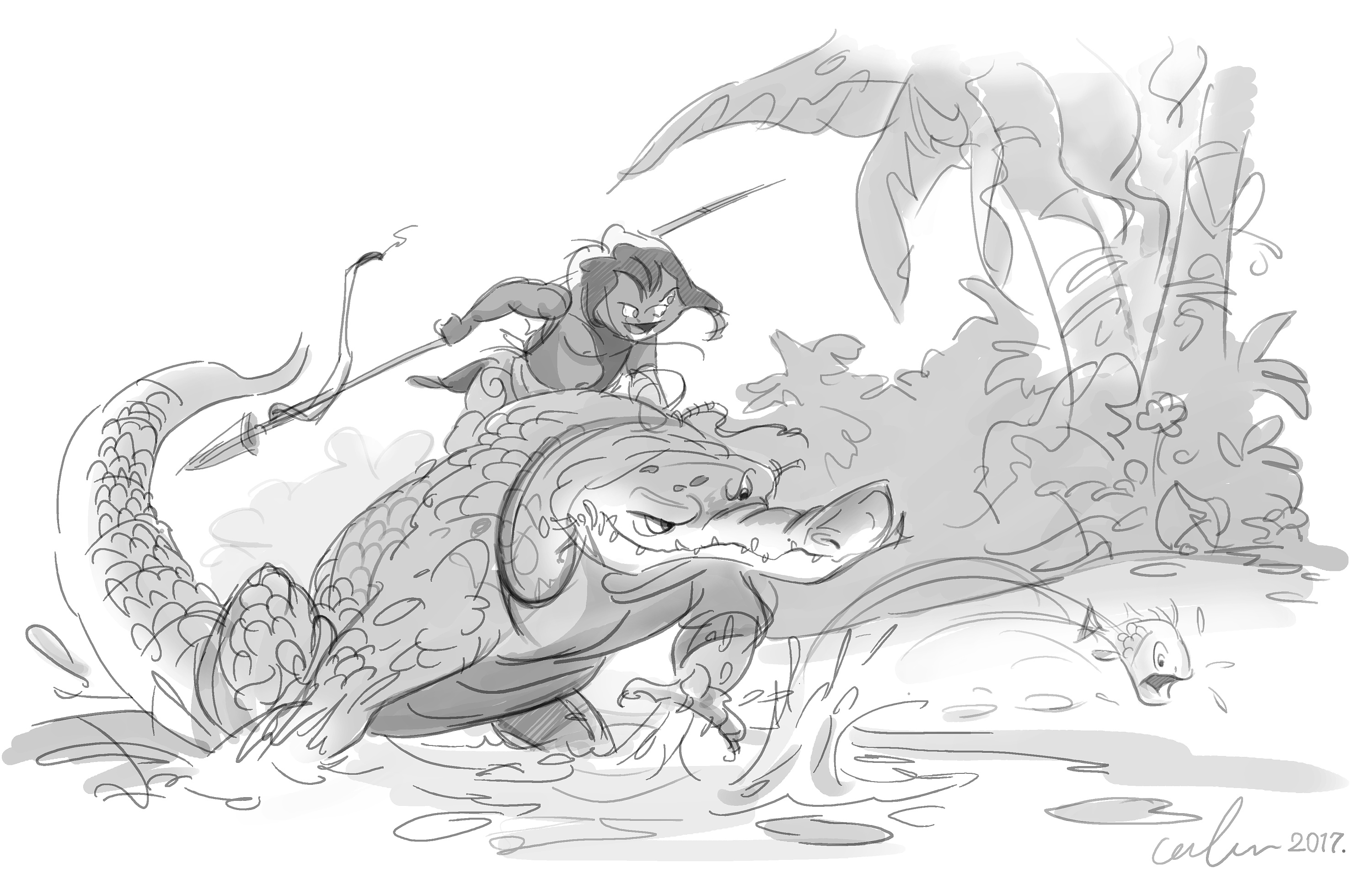 草稿|插画|插画习作|godricen - 临摹作品 - 站酷 (zcool)